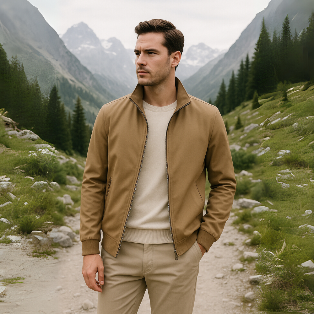 Men's Casual Zip Jacket | Comfortable