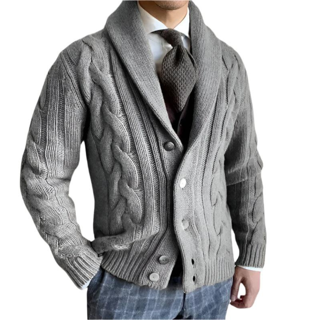 Men's Cable Knit Cardigan | Casual