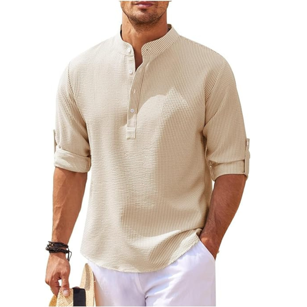 Men's Summer Henley Shirt | Versatile