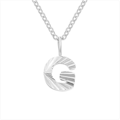 Alphabet Pendant Necklace (stainless steel)