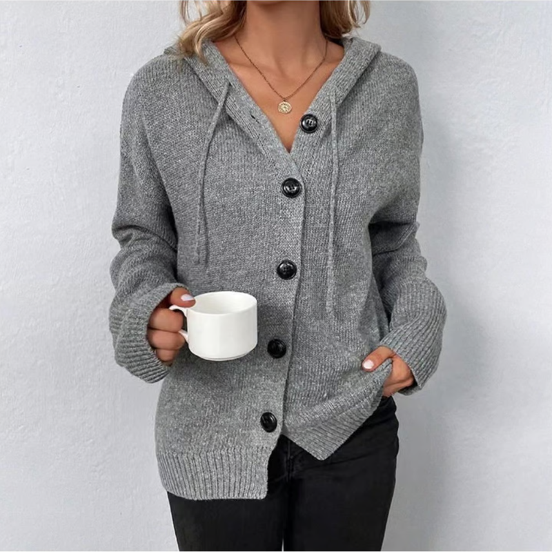 Lottie | Women's Cozy Knit Cardigan with Buttons