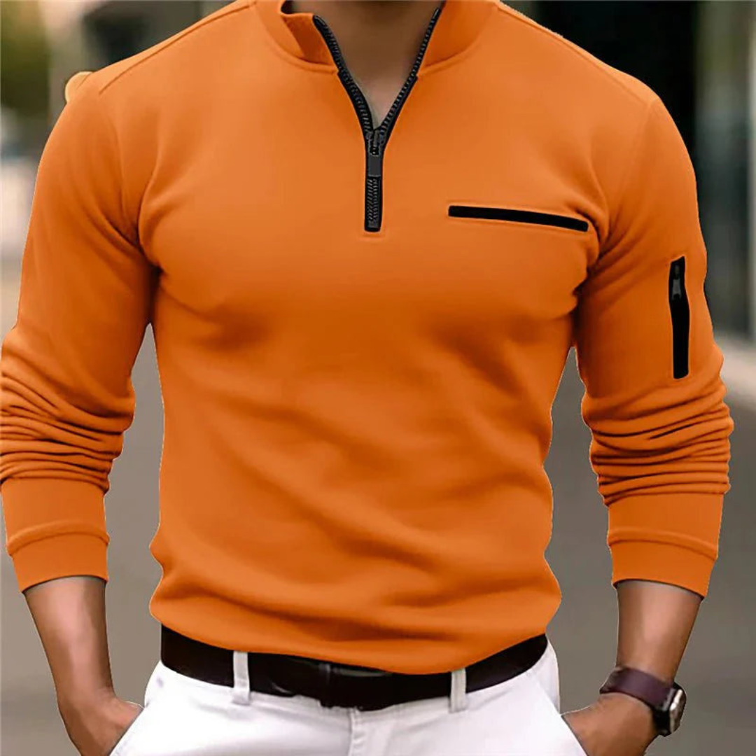 Men's Sporty Zip Shirt | Casual