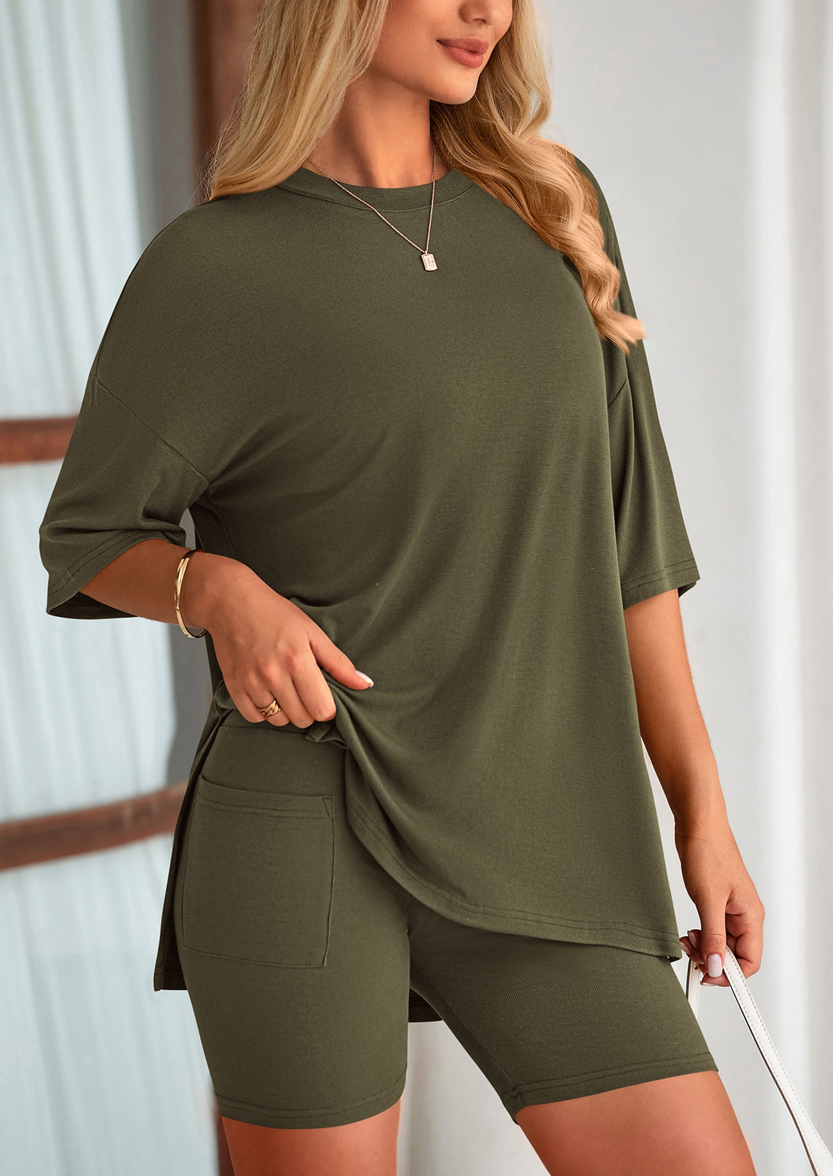 Two Piece Lounge Set Casual Oversized