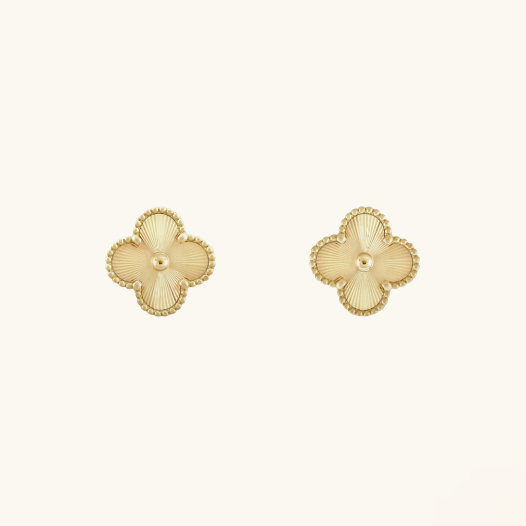 Clover Earrings Gold (gold finish)