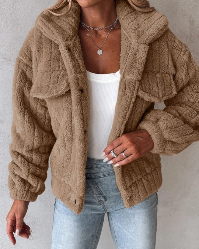 Violet | Cozy Warm Teddy Coat for Comfort