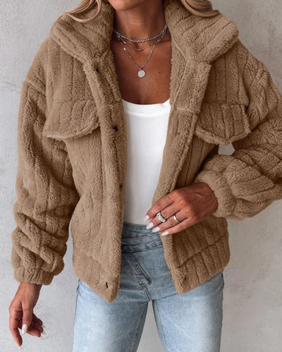 Violet | Cozy Warm Teddy Coat for Comfort