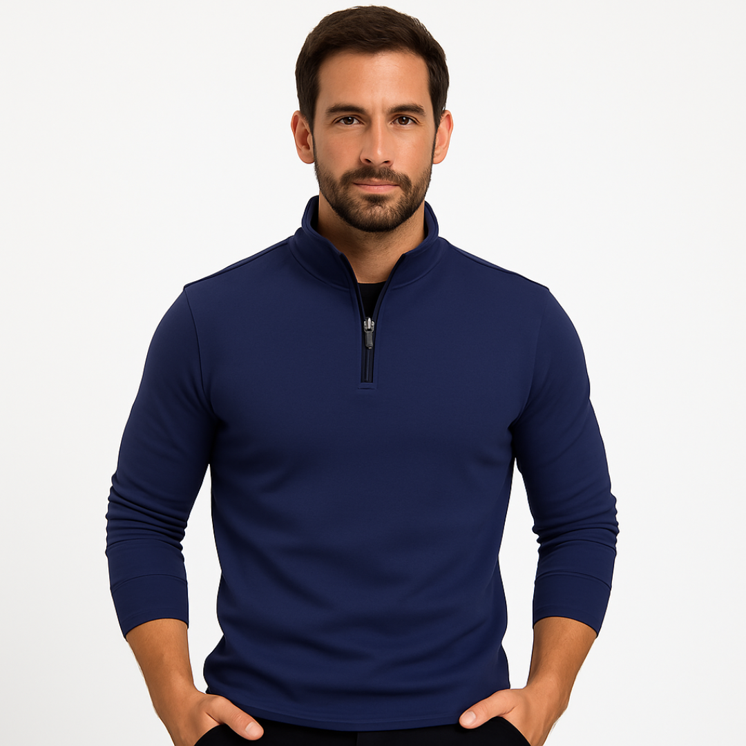 Luke | Men's Zip Neck Sweater | Casual