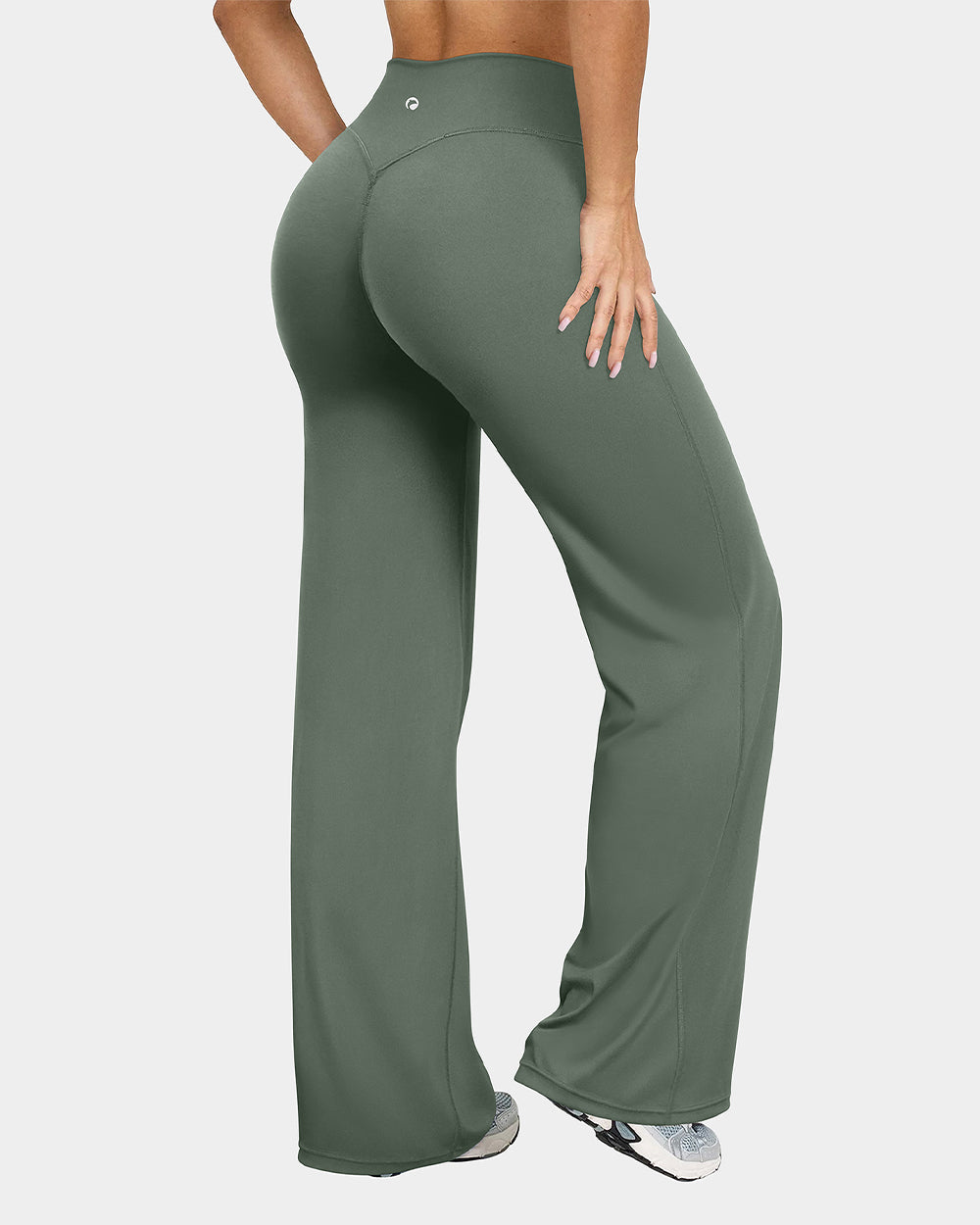 High Waist Stretch Casual Soft Straight Leg Bottoms