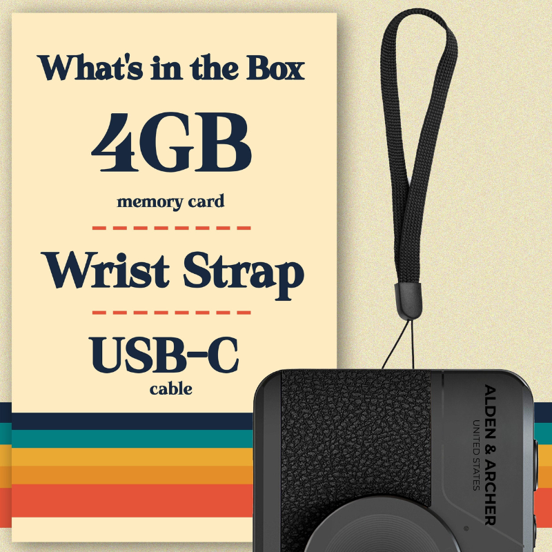 Retro Style Digital Camera - 6 filters