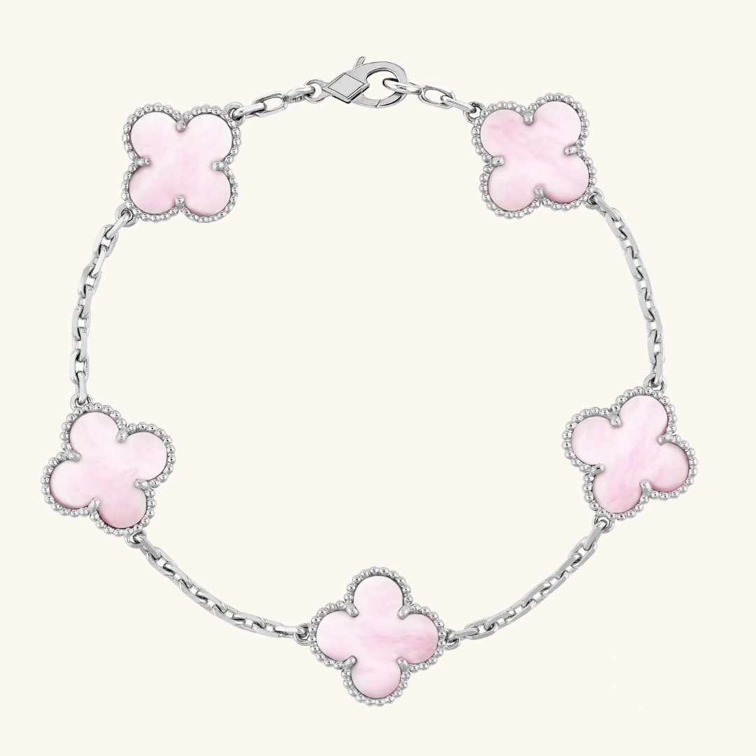 Clover Bracelet Rose/Silver (stainless steel finish)