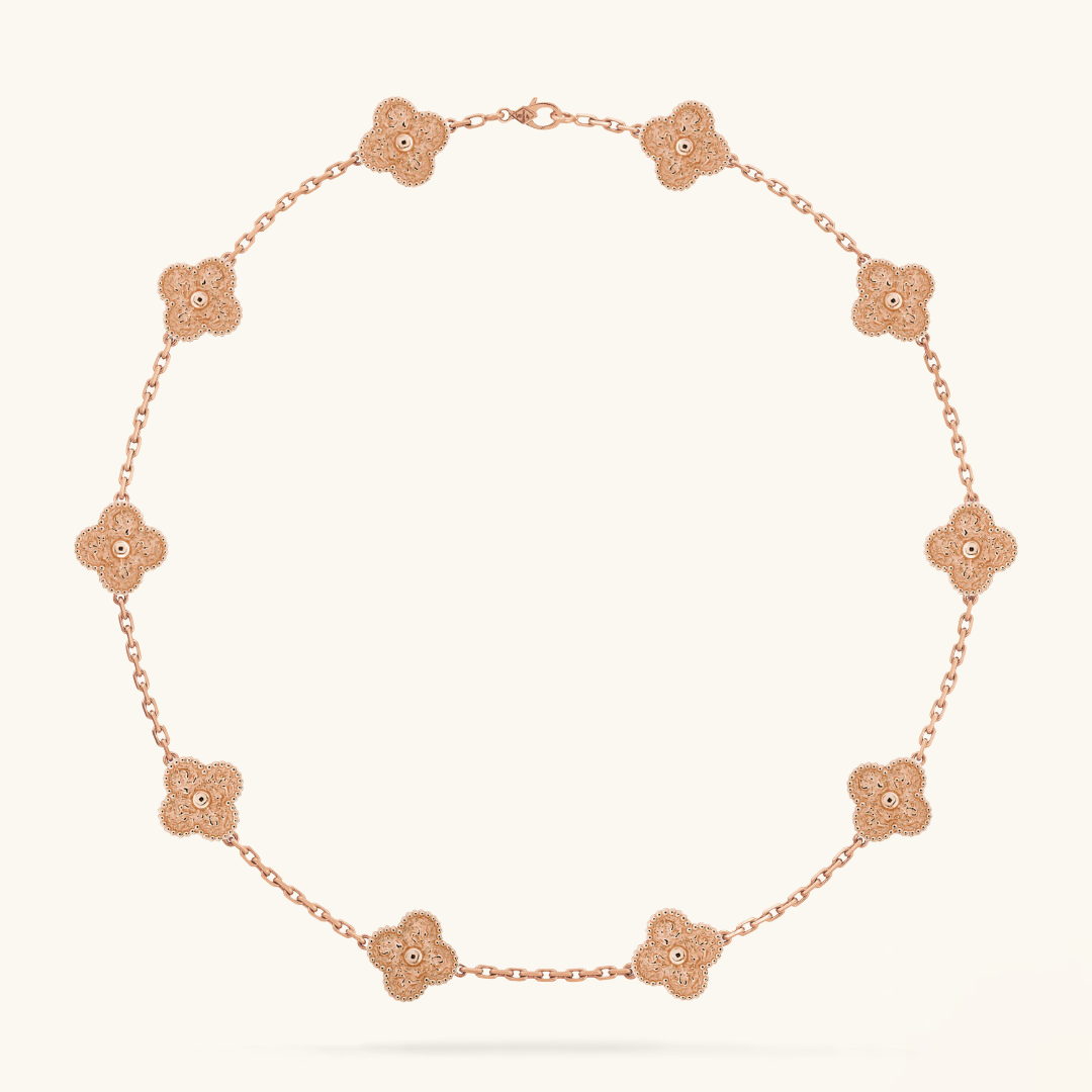 CLOVER | 10 Motif Pink Necklace