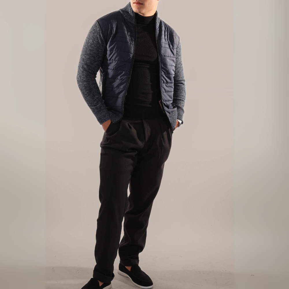 Men's Quilted Zip Jacket | Modern