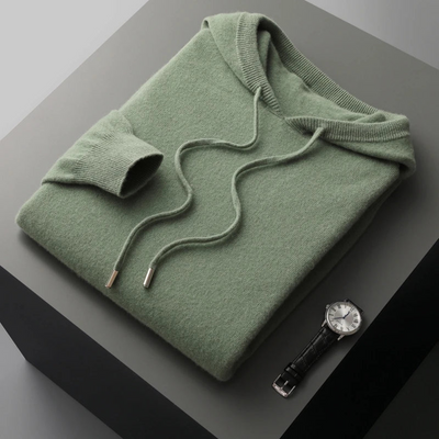 Men's Knit Pullover Hoodie | Modern