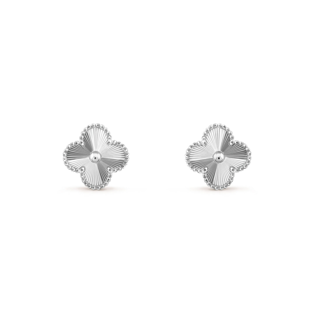 Clover Earrings Silver (stainless steel