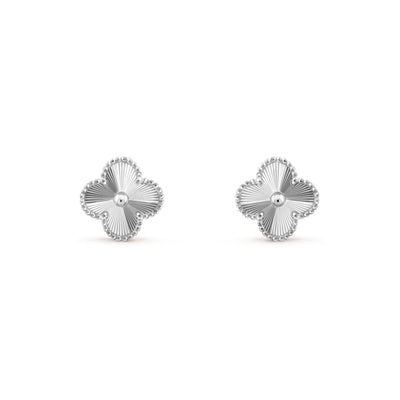 Clover Earrings Silver (stainless steel