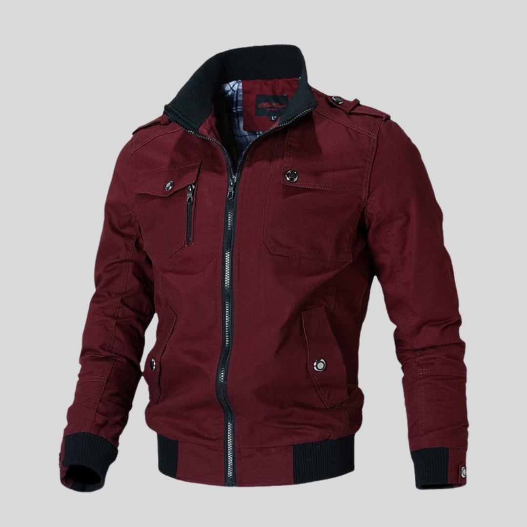 Men's Military Zipper Jacket | Casual