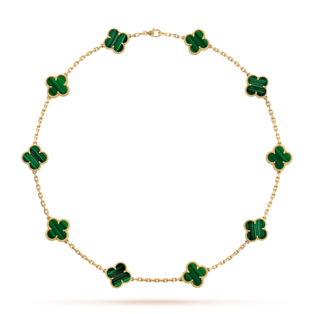 CLOVER | 10 Motif Green Necklace
