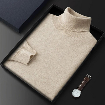 Men's Knitted Turtleneck Sweater | Chunky