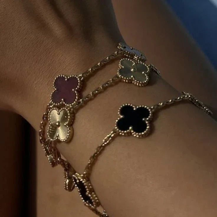 Clover Bracelet (gold finish)
