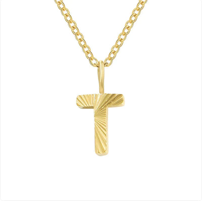 Alphabet Pendant Necklace (stainless steel)