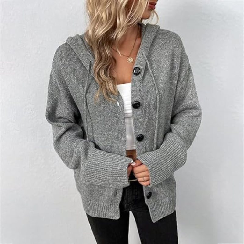 Lottie | Women's Cozy Knit Cardigan with Buttons