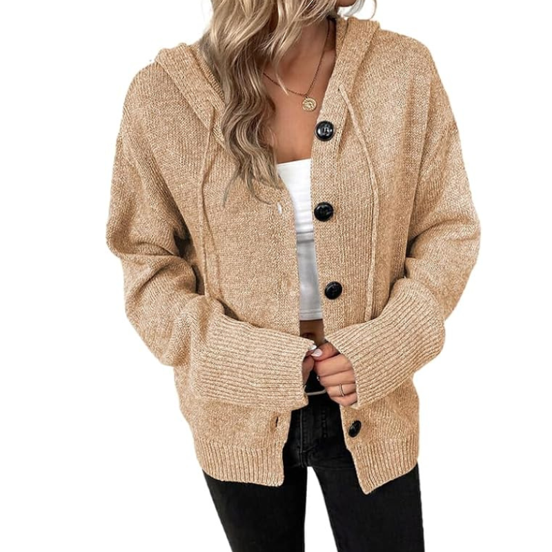 Lottie | Women's Cozy Knit Cardigan with Buttons