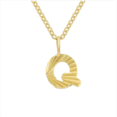 Alphabet Pendant Necklace (stainless steel)