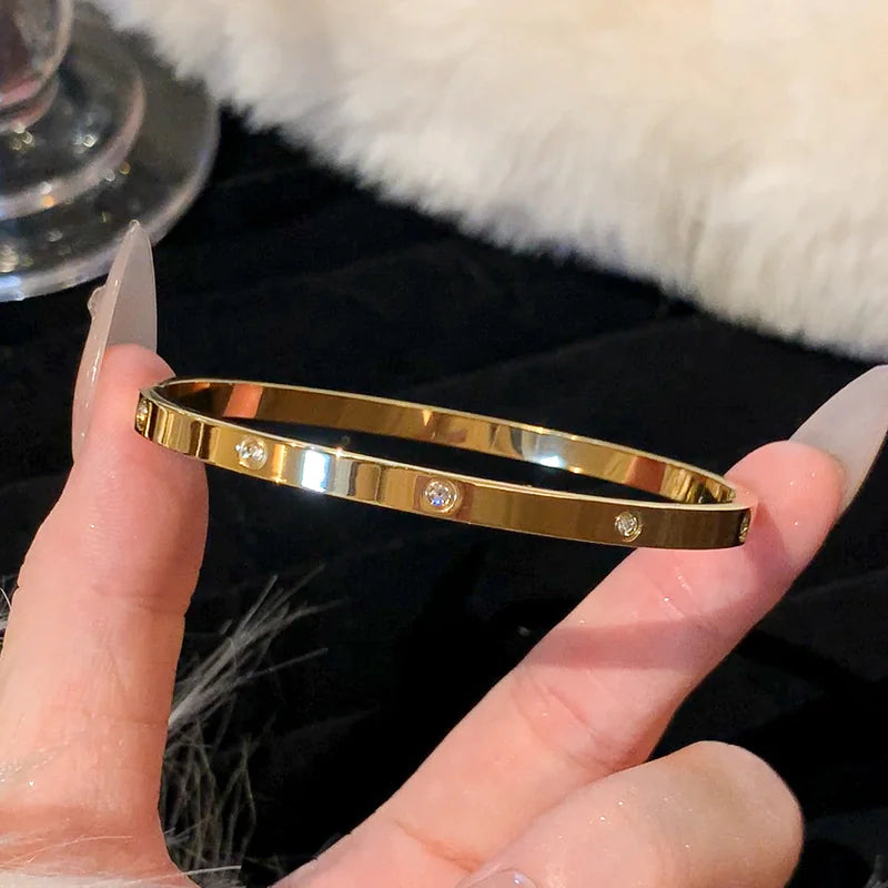 Luxe Bangle Set (Gold finish)