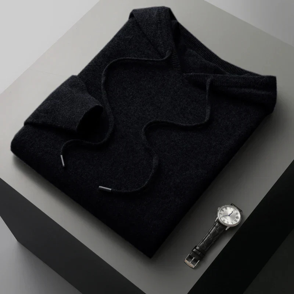 Men's Knit Pullover Hoodie | Modern
