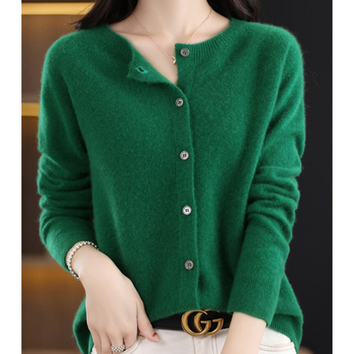 Poppy | Women's Round Neck Cardigan Sweater