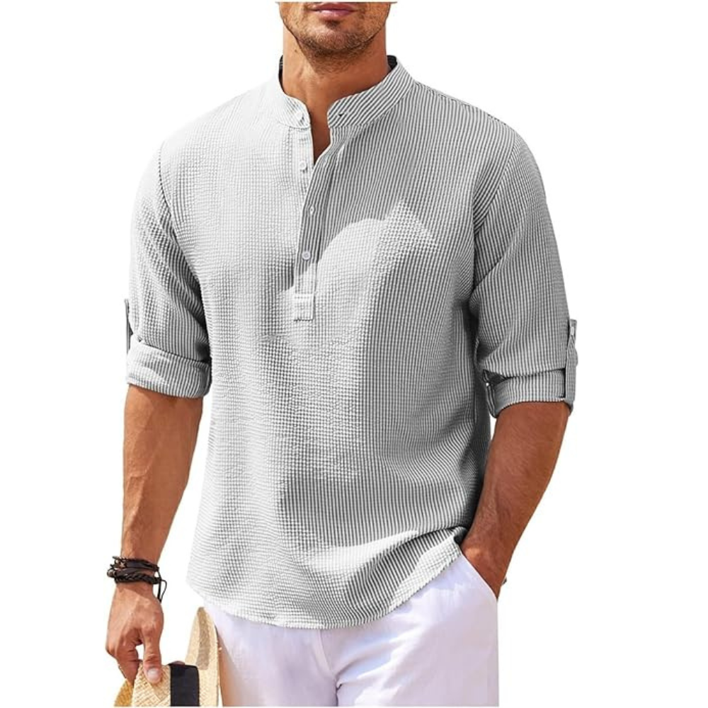 Men's Summer Henley Shirt | Versatile