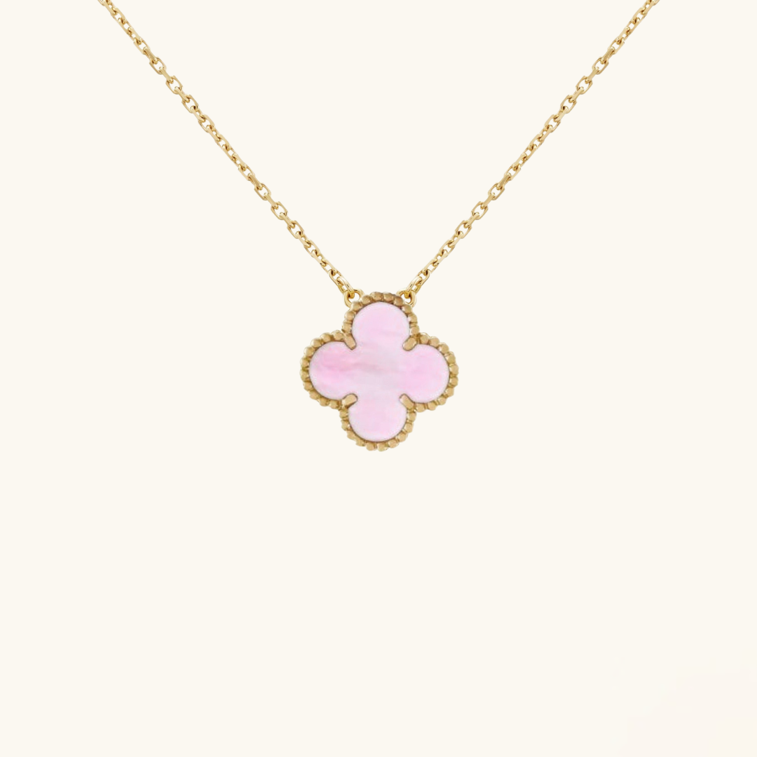Clover Necklace (rose gold finish)