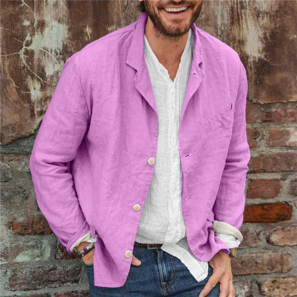 Men's Smart Linen Blazer | Stylish