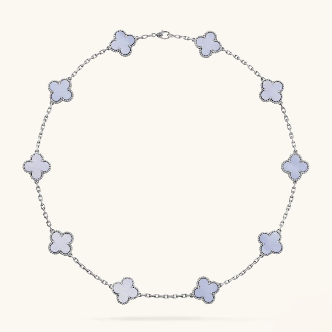 CLOVER | 10 Motif Purple Necklace