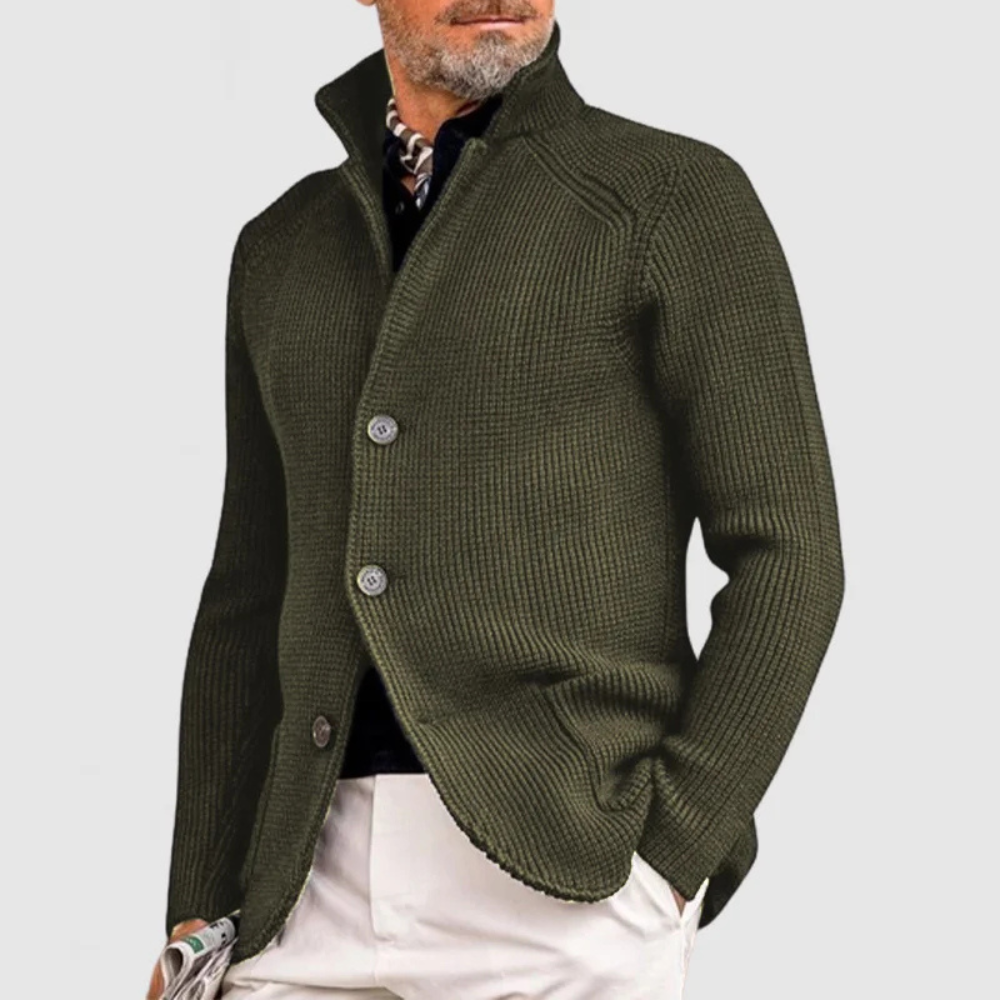 Men's Ribbed Knit Cardigan | Casual