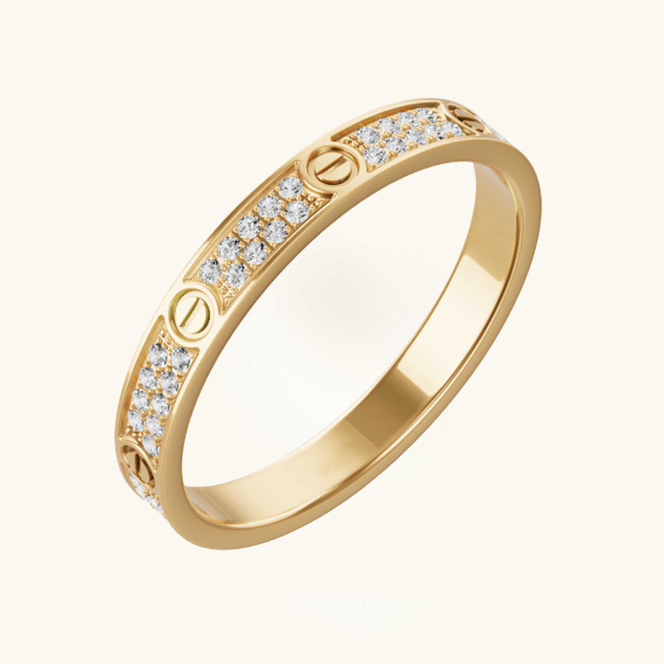 Eternity Ring (gold finish, small design)