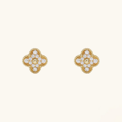 Clover Earrings Prestige Gold (18k gold finish)