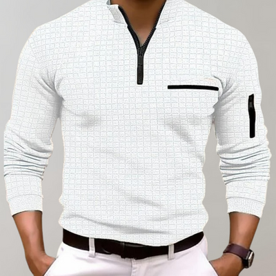 James | Men's Zipper Neck Sweater | Casual