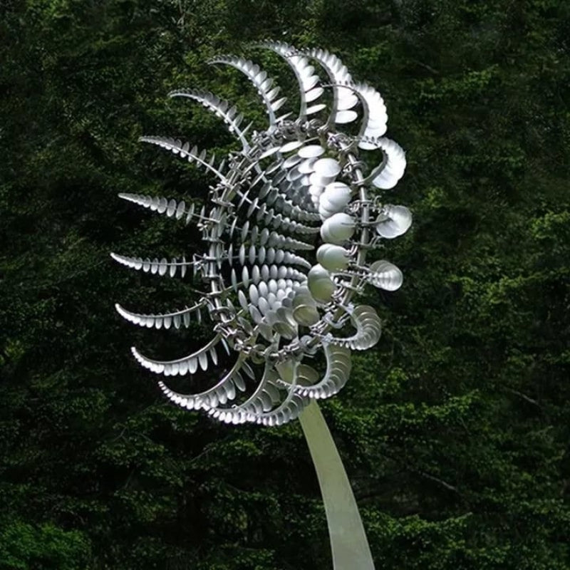 Elegant rotating sculpture for an enchanting garden