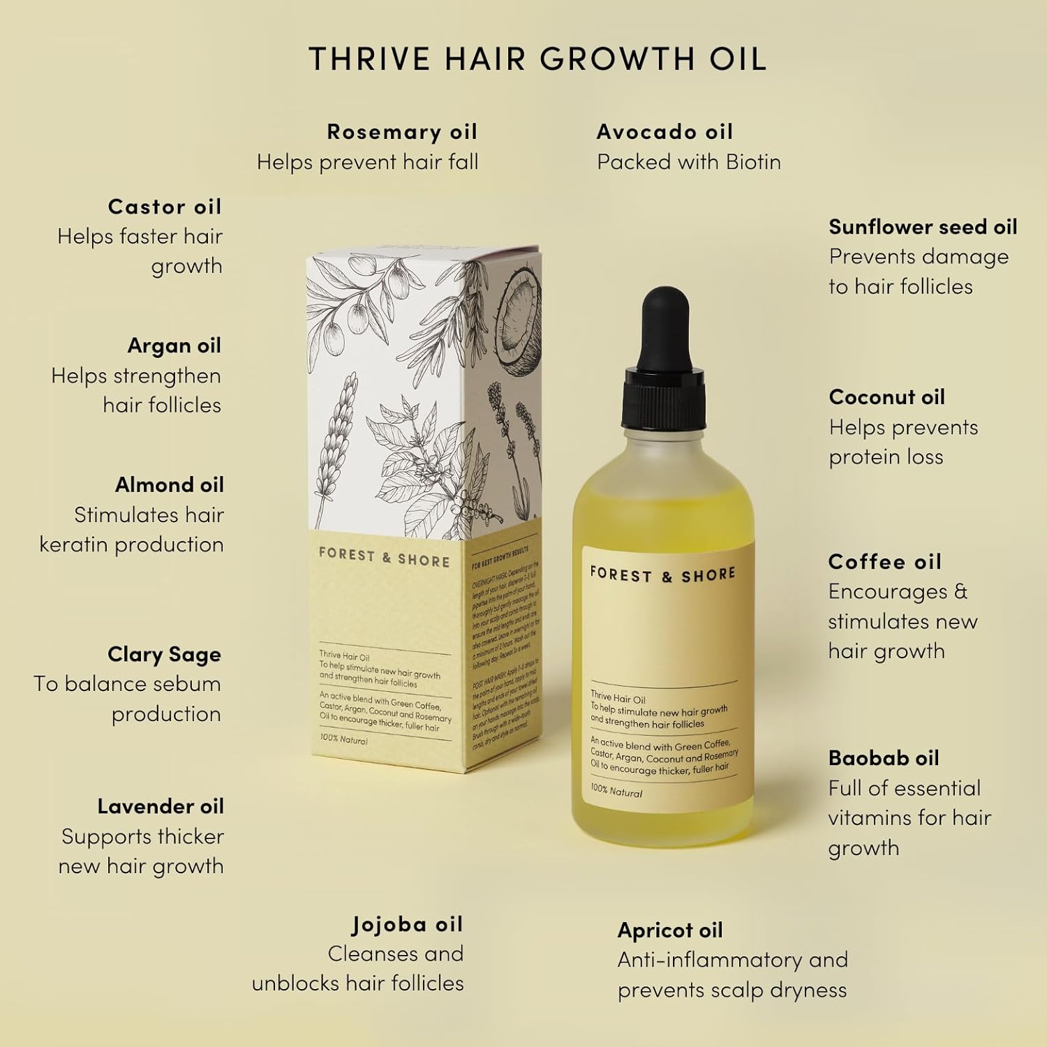 Natural Vegan Hair Growth Oil