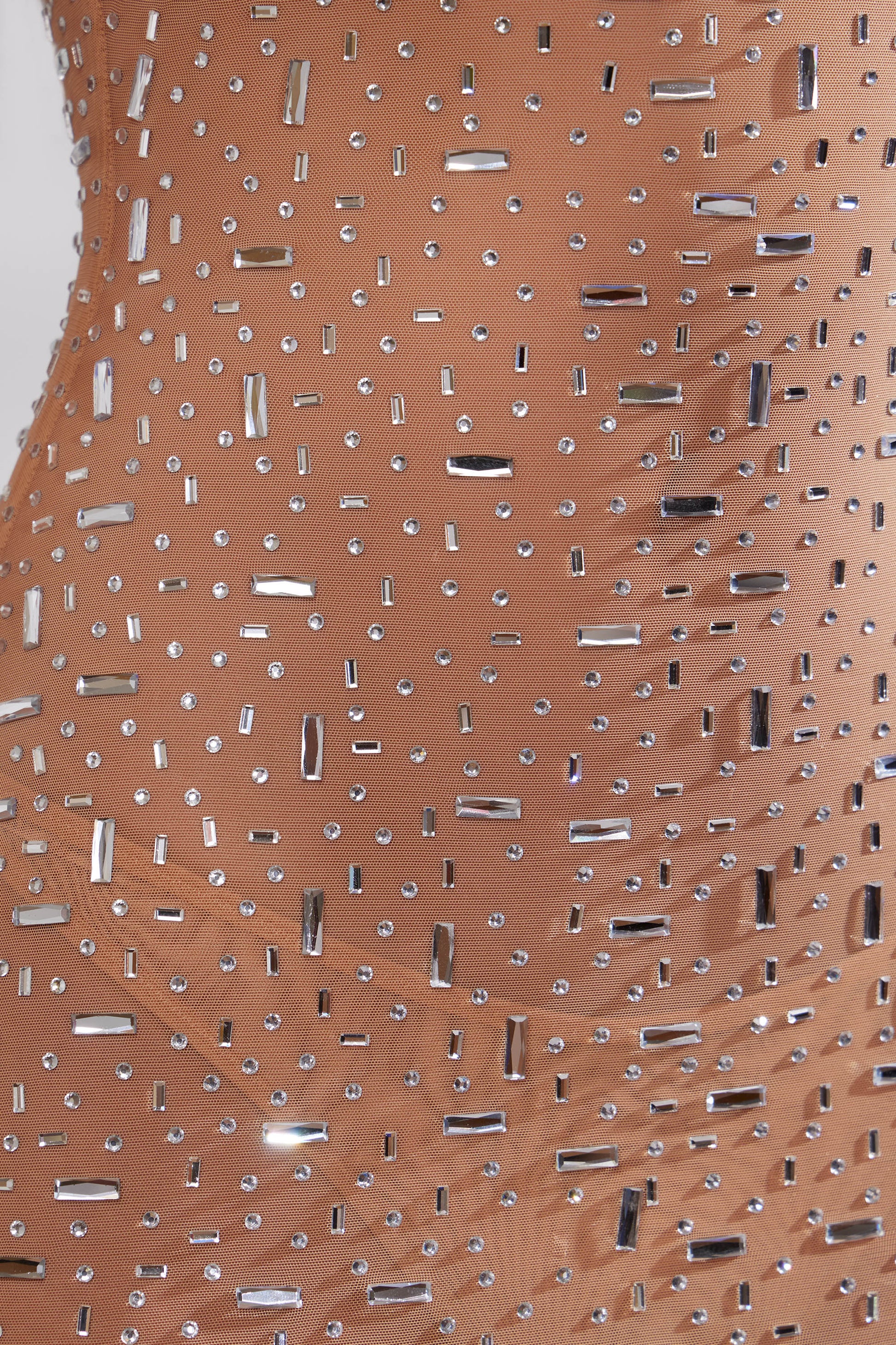 Satin Gown with Soft Scoop Neckline