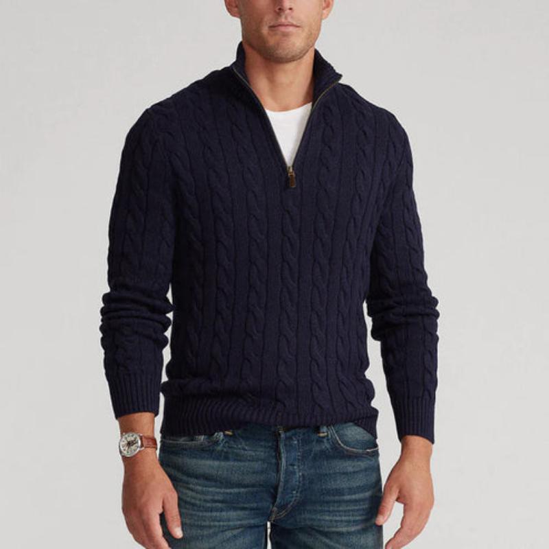 Old Money Half Zip Sweater