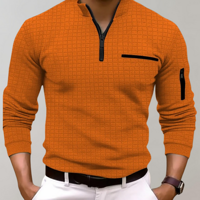James | Men's Zipper Neck Sweater | Casual