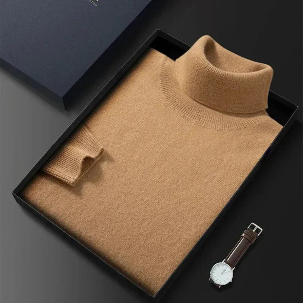 Men's Knitted Turtleneck Sweater | Chunky