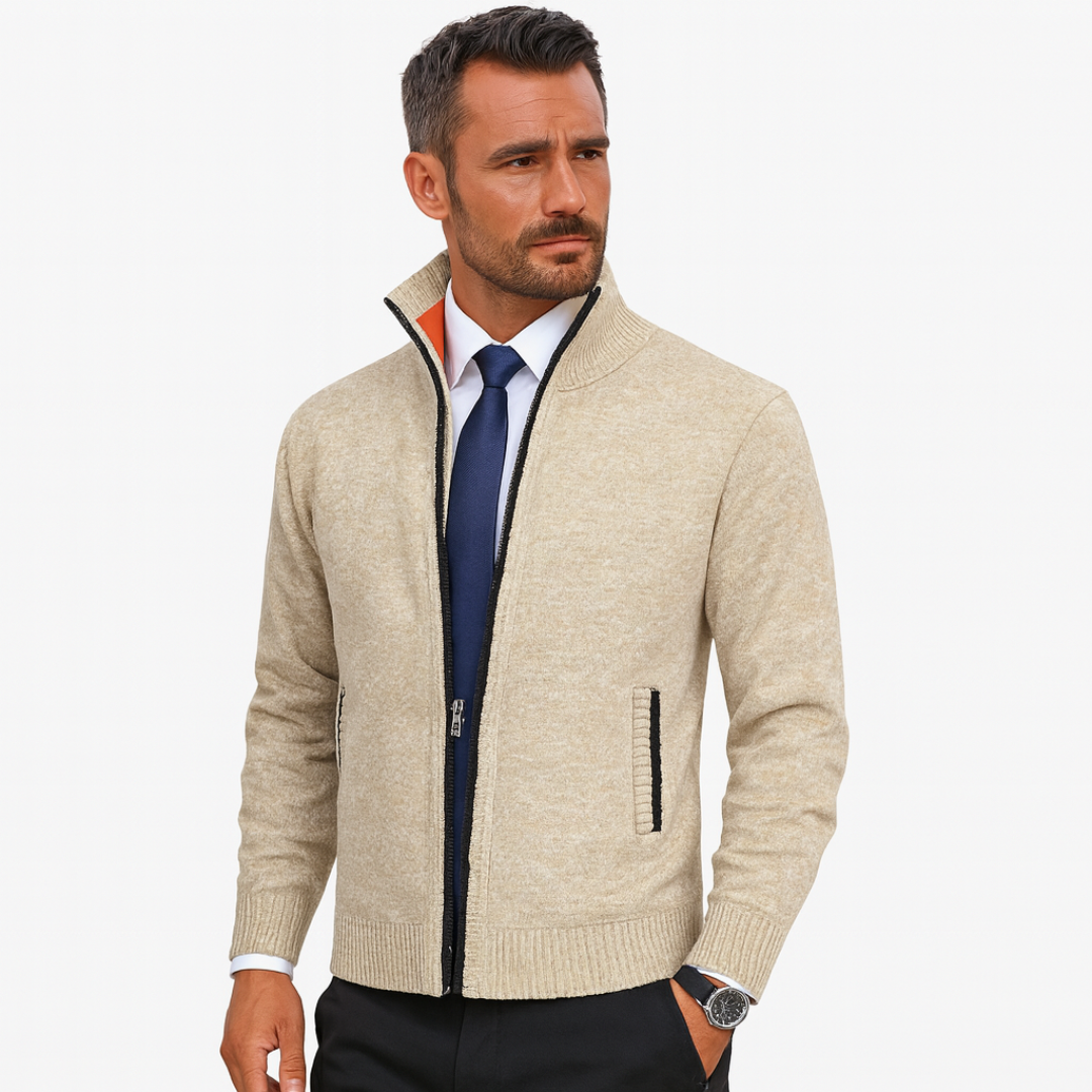 Matthew | Men's Zipper Knit vest | Casual