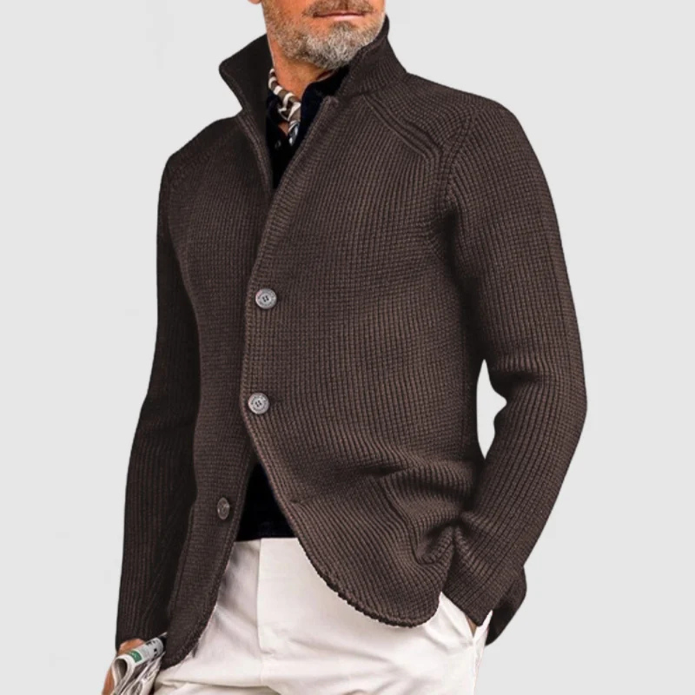 Men's Ribbed Knit Cardigan | Casual