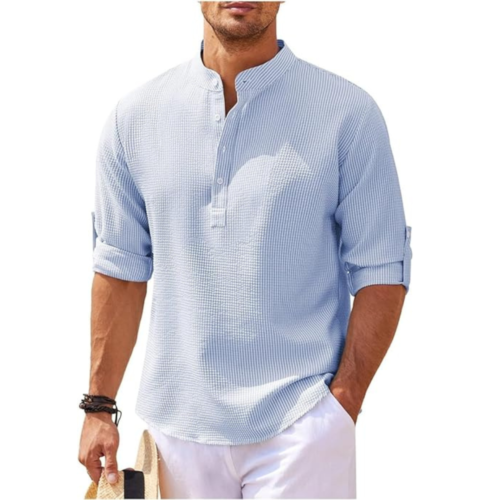 Men's Summer Henley Shirt | Versatile