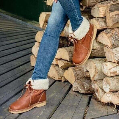 Violet | Winter-Ready Fleece Boots with Wool Lining