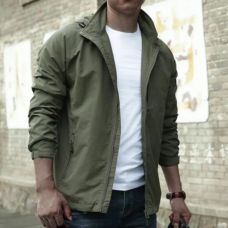 Waterproof Breathable Cargo Summer Jacket for Men