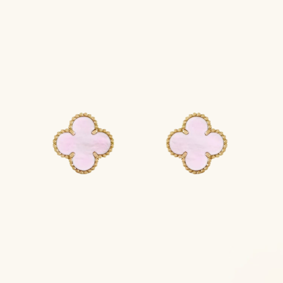 Clover Earrings Rose (gold finish)